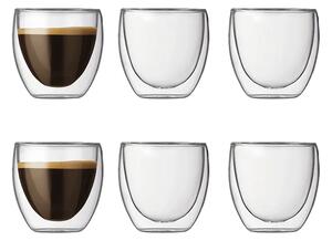 Bodum komplet skodelic za espresso iz borosilikatnega stekla Pavina 0,08 l