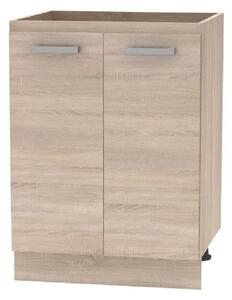 KONDELA Spodnja omara 60 2DV, hrast sonoma, NOVA PLUS NOPL-057-0S
