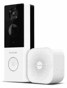 Aku. 5000mAh WiFi pametni domofon in zvonec s kamero 3MP Alexa Google assistant