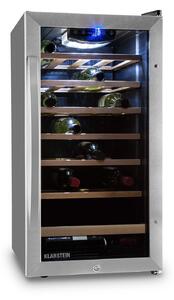 Klarstein Vivo Vino 26, 88 litrov, hladilnik za vino, 26 steklenic, črna, LED