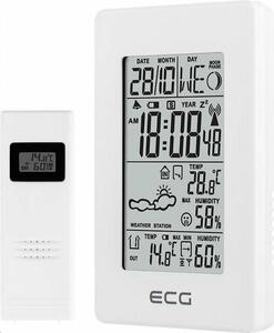 Vremenska postaja ECG MS 100 White, bela