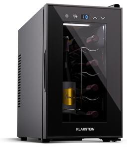 Klarstein Shiraz 8 Uno, vertikalen hladilnik za vino, 8 steklenic, 8 do18 °C, upravljanje na dotik