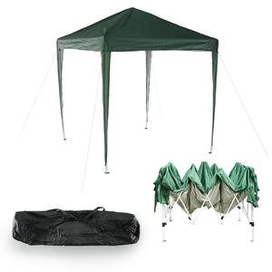 KONDELA Škarjasto zložljivi vrtni paviljon/gazebo, zelen, 2x2 m, TREKAN TIP 1