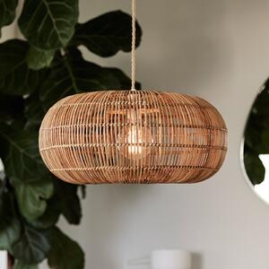 PR Home Zuri obesek iz ratana, Ø 51 cm, zatemnjen, Les, Dnevna soba / jedilnica, Les