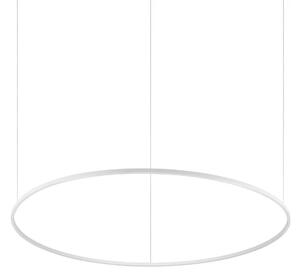 Ideallux Ideal Lux LED viseča svetilka Oracle Slim bela 3.000 K Ø 150 cm, Bela, Dnevna soba / jedilnica, Kovina, Sodobni