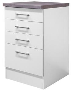 Mömax Spodnja Omarica S Predali Neo, Bela, Siva, Š. 50 Cm