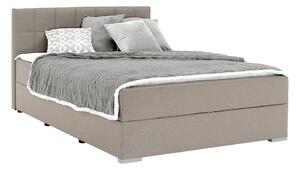 KONDELA Boxspring postelja 120x200, sivorjava TAUPE, FERATA TV COMFORT