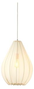 Bež viseča svetilka s tekstilnim senčilom ø 38 cm Itela – Light & Living