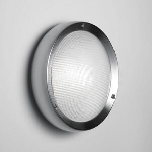 Artemide Niki zunanja stenska svetilka iz satinirane nerjavečega jekla, zatemnjen, Kovinska, Kovina, Sodobni