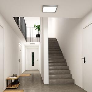 Paulmann LED-panel Abia 2, dolžina 40 cm, krom, CCT, plastika, Krom, Dnevna soba / jedilnica, Plastika, Sodobni