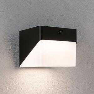 Paulmann LED-stenna svetilka Lioren, 230 V + Solar, črna, 17 cm, Črna, Plastika, Sodobni
