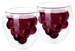 KONDELA Termo kozarec za vino in vodo, 2 kosa, 180 ml, HOTCOLDER TIP 28