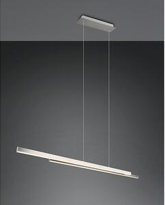 Reality Leuchten LED viseča svetilka Odio (22 W, Do x Š x V: 8,5 x 110 x 150 cm, Nikelj, Toplo bela)