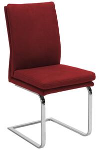 NIHAJNI STOL, kovina, tekstil barve kroma, bordo