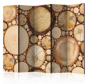 Artgeist Paravan Wood Grains I, 5-Delni, Enostranski