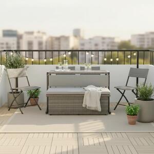 Bessagi Garden Balkonska Garnitura Mario, Sivorjava, 5-Delno, Modularno