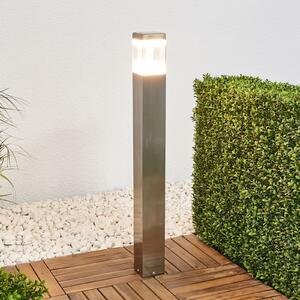 Lindby LED-svetilka Baily, višina 80 cm, nerjaveče jeklo, IP44, Kovinska, Kovina, Sodobni