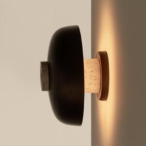 Audo Copenhagen LED-stenna svetilka Reverse, pesek/bron, Ø 24 cm, vrtljivi dimmer, zatemnjen, Bronasta / starinska medenina, Dnevna soba / jedilnica, Aluminij, Dizajn