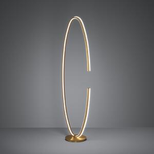 Stars of Light LED-stoječa svetilka Bogado, zlata, 143 cm, CCT z možnostjo, zatemnjen, Zlata / medeninasta, Dnevna soba / jedilnica, Kovina, Sodobni