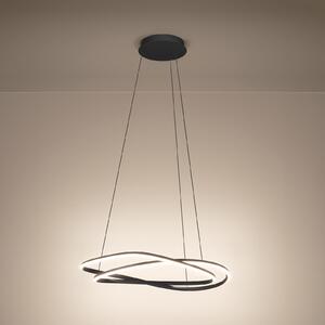 Stars of Light LED-visoka svetilka Guntin, siva, 62 cm, kovinska, CCT, zatemnjen, Siva, Dnevna soba / jedilnica, Kovina, Sodobni