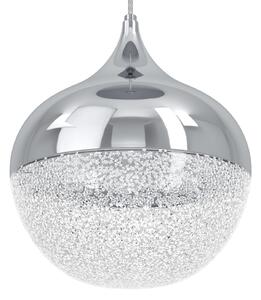Stars of Light LED-visoka svetilka Mioglia, krom, Ø 58 cm, 10-žarilna, zatemnjen, Krom, Dnevna soba / jedilnica, Kovina, Sodobni