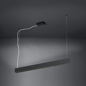 Stars of Light LED-visoka svetilka Termini, črna, 107 cm, kovinska, zatemnjen, Črna, Dnevna soba / jedilnica, Kovina, Sodobni