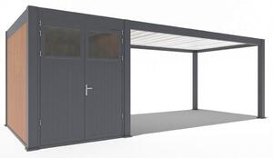 Gardenson Nadstrešek Za Avto Pergoline, Antracit, 3x7,2m