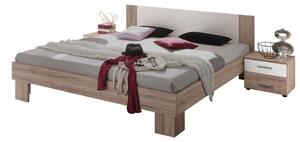 POSTELJNA GARNITURA 180 cm x 200 cm , leseni material bela, hrast san remo