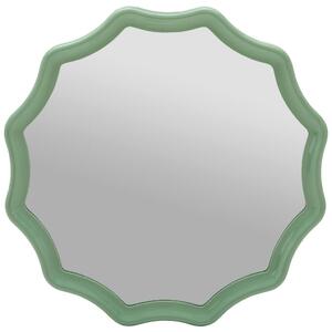 STENSKO OGLEDALO, 100/100/4,5 cm steklo, leseni material