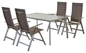 VRTNI SET aluminij srebrne barve srebrne barve, rjavosiva