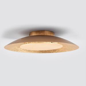 Lindby LED stropna svetilka Keti, Ø 35 cm, zlata, okrogla, kovinska, Zlata / medeninasta, Hodnik, Kovina, Sodobni, Okrogla stena