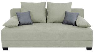 Sofa Mia mit Schlaffunktion, bež tekstil, leseni material