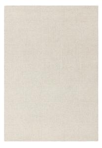 Slonokoščena ročno tkana volnena preproga 120x170 cm Zennith Grid – Asiatic Carpets