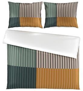 OBOJESTRANSKA POSTELJNINA HARMONY 200/200 cm saten večbarvno
