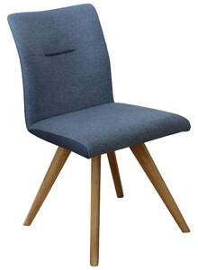 STOL, les, tekstil modra, barve hrasta, temno modra