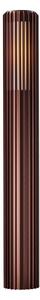 Nordlux Svetilka za pot Aludra 95 Seaside, aluminij, rjava metalika, zatemnjen, Rjava / rjasta, Aluminij
