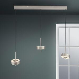 Q-Smart-Home Paul Neuhaus Smart LED viseča svetilka Q-Rotate, aluminij 3-svetlobna., zatemnjen, Kovinska, Dnevna soba / jedilnica, Kovina, Sodobni