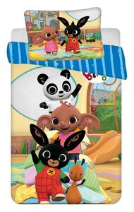 Bombažna otroška posteljnina za otroško posteljico 100x135 cm Bing Bunny "Tower" – Jerry Fabrics