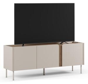 Kremno bela/naravna TV omarica v hrastovem dekorju 140x53x35 cm Lucile – Marckeric