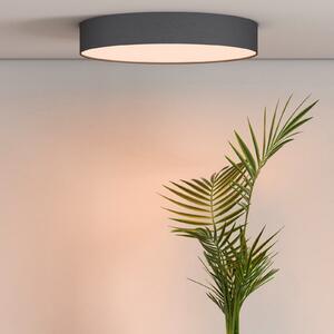 Calex Smart LED stropna svetilka Fabric, Ø 40 cm, RGBW, z možnostjo zatemnitve, zatemnjen, Črna, Dnevna soba / jedilnica, Tkanine / tekstil, Sodobni