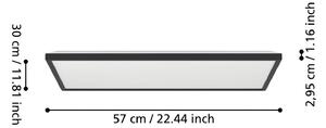 EGLO connect LED stropna svetilka Rovito-Z, črna, 57 x 30 cm