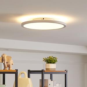 Arcchio LED stropna svetilka Brenda, Ø 40 cm, CCT, daljinski upravljalnik, zatemnjen, Bela, Dnevna soba / jedilnica, Plastika, Sodobni