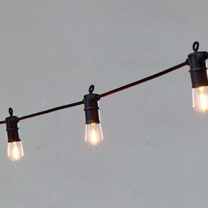 Markslöjd LED-veriga luči VIBE, dopolnilo, 15 luči, IP44, zatemnjen, Črna, Plastika
