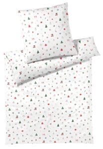 POSTELJNINA CHRISTMAS TREATS 140/200 cm mako saten modra