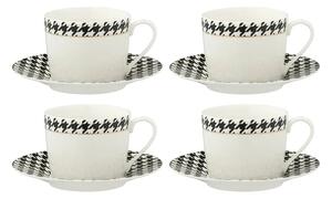 J-Line komplet skodelic s podstavkom iz porcelana