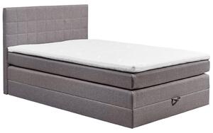 POSTELJA BOXSPRING 120 cm x 200 cm , tekstil siva