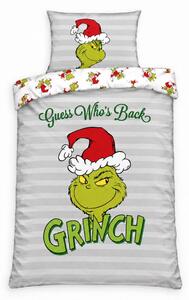 POSTELJNINA GRINCH 140/200 cm saten večbarvno