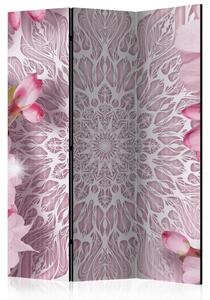 PARAVAN 135/172/3 cm bela, pink
