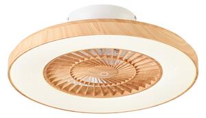 Stropni ventilator z lesnim potiskom z učinkom zvezd 60 cm vklj. LED zatemnitev z daljinskim upravljalnikom - Climo