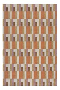 Preproga v naravni in oranžni barvi 155x230 cm Riley Block Geo – Flair Rugs